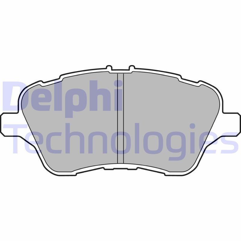 DELPHI LP2474 Pastillas de freno Delantero para