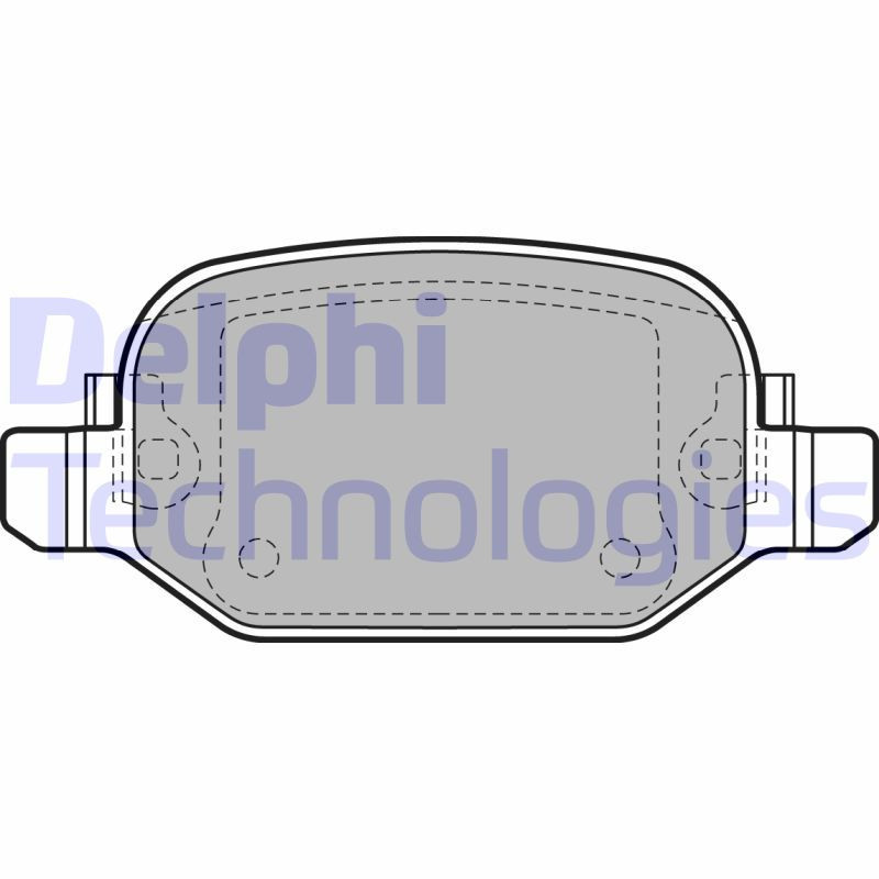 DELPHI LP2475 Klocki hamulcowe Tył dla