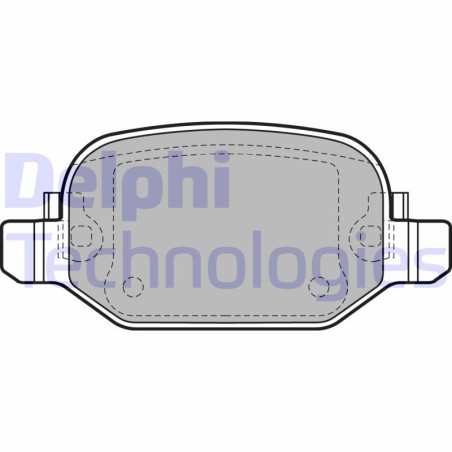 DELPHI LP2475 Klocki hamulcowe Tył dla