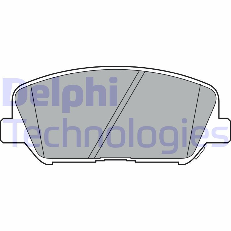 DELPHI LP2477 Pastiglie freno Anteriore per