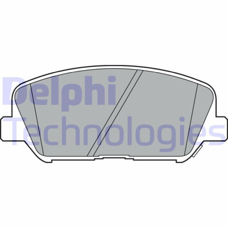 DELPHI LP2477 Brzdové platničky Predné pre