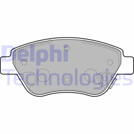 DELPHI LP2478 Brzdové platničky Predné pre