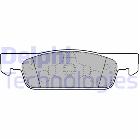 DELPHI LP2479 Brzdové platničky Predné pre