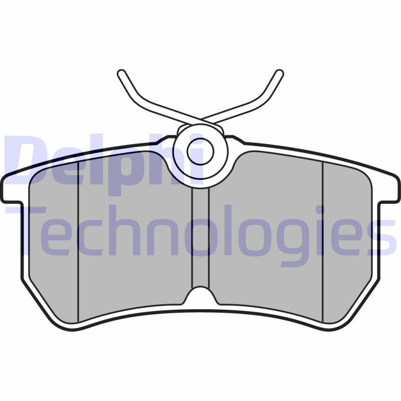 DELPHI LP2480 Brzdové destičky Zadní pro