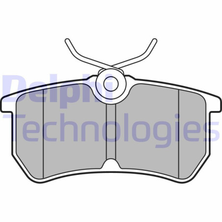 DELPHI LP2480 Bremsbeläge Hinten für