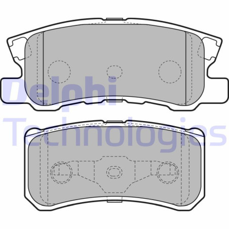 DELPHI LP2483 Plaquettes de frein Arrière pour