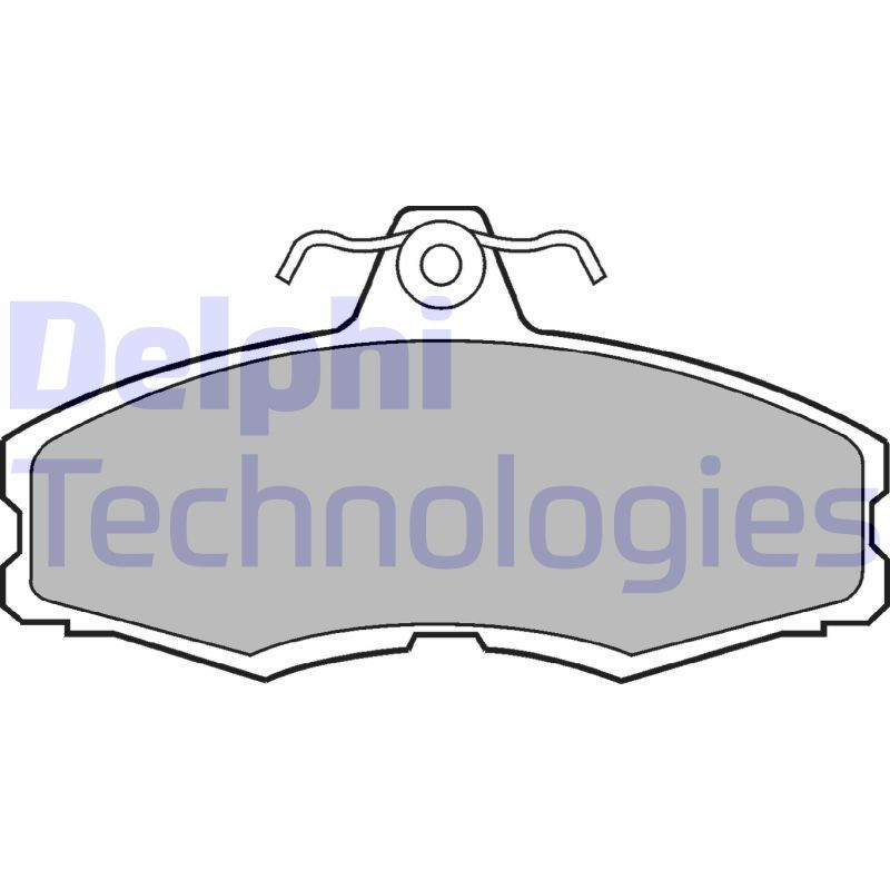 DELPHI LP250 Brzdové platničky Predné pre