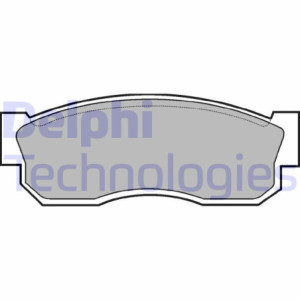 DELPHI LP261 Pastillas de freno Delantero para