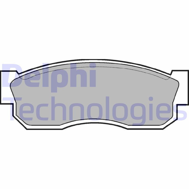 DELPHI LP261 Brzdové platničky Predné pre