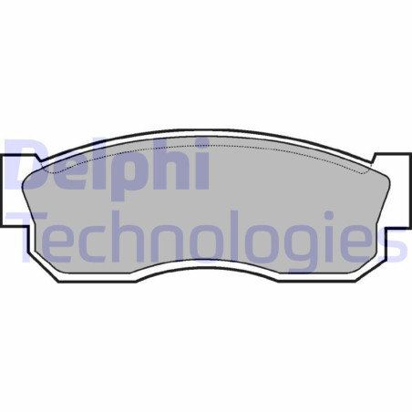 DELPHI LP261 Pastiglie freno Anteriore per