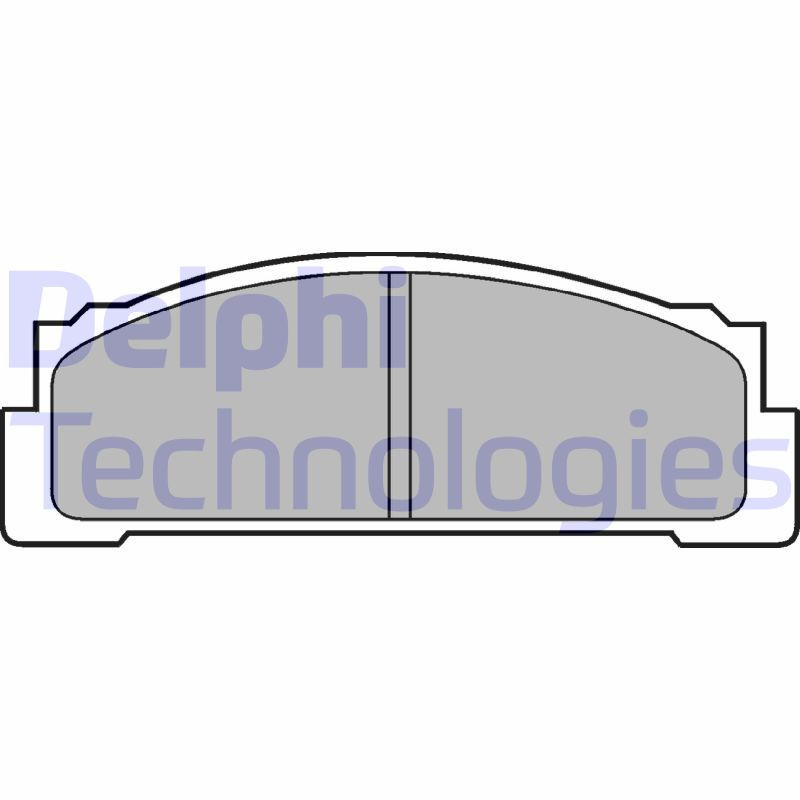 DELPHI LP30 Pastillas de freno Delantero para