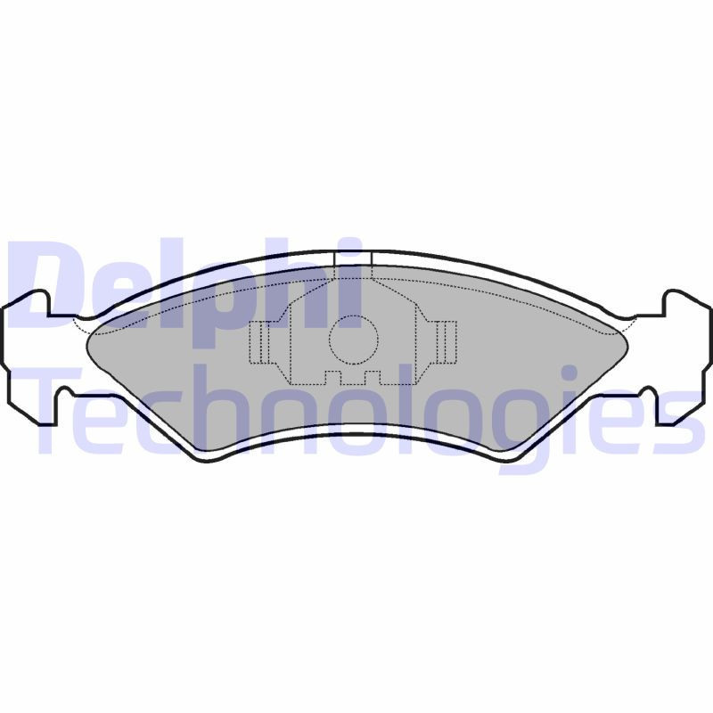 DELPHI LP351 Plaquettes de frein Avant pour