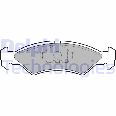 DELPHI LP351 Brzdové platničky Predné pre