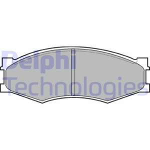 DELPHI LP358 Brzdové platničky Predné pre