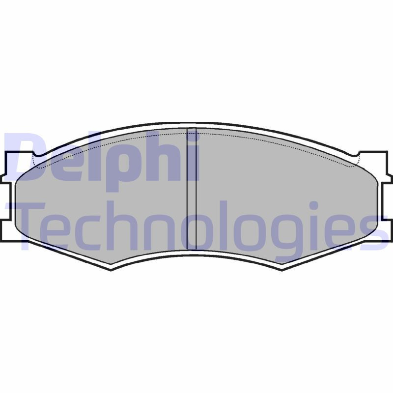DELPHI LP358 Pastiglie freno Anteriore per