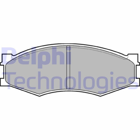DELPHI LP358 Pastiglie freno Anteriore per