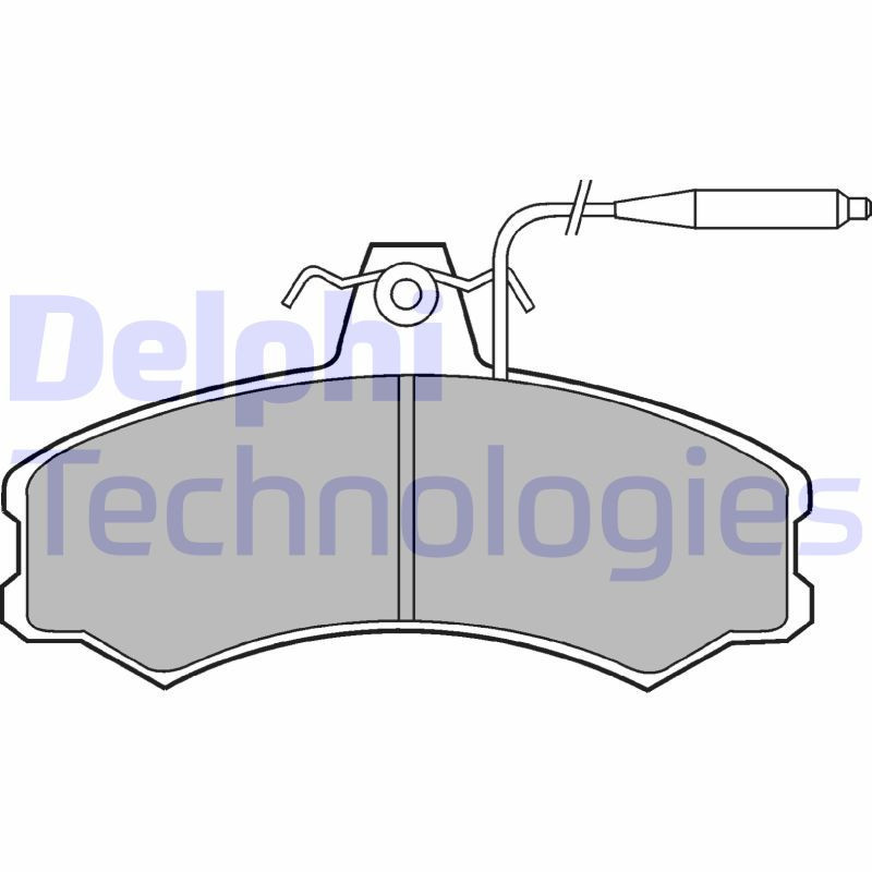 DELPHI LP378 Brzdové platničky Predné pre
