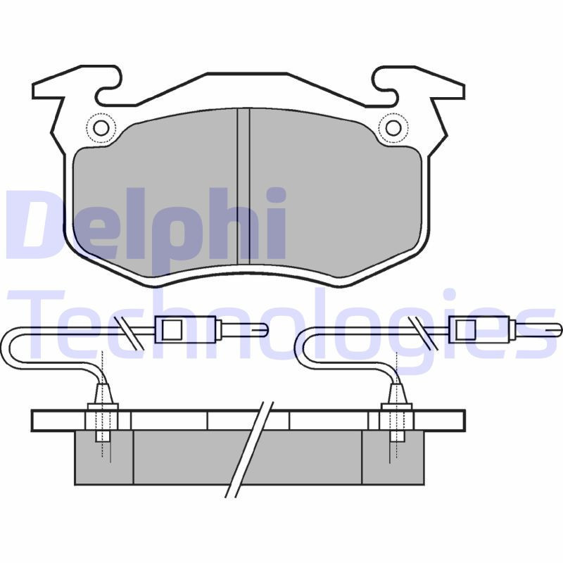 DELPHI LP382 Brake Pads Set Front for