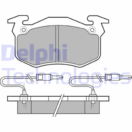 DELPHI LP382 Brzdové platničky Predné pre
