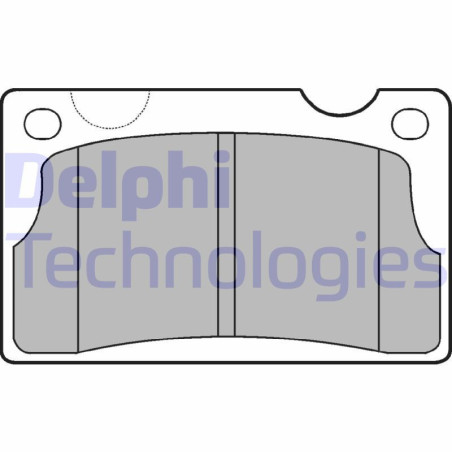 DELPHI LP39 Brzdové platničky Predné pre