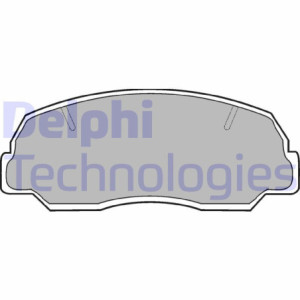 DELPHI LP400 Brzdové destičky Přední pro