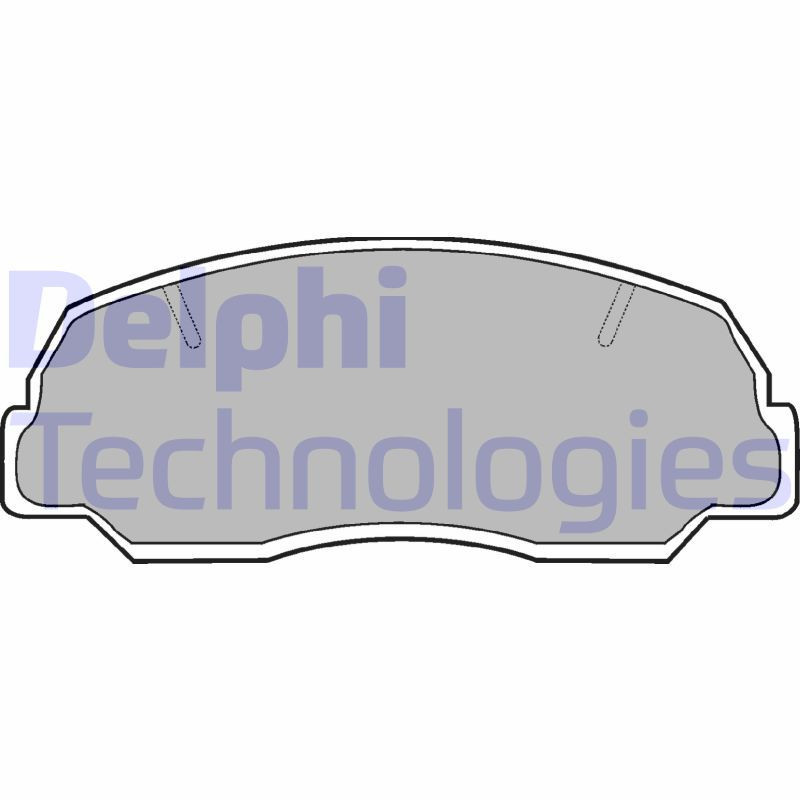 DELPHI LP400 Brzdové destičky Přední pro