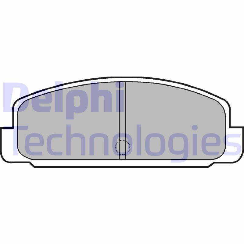 DELPHI LP401 Klocki hamulcowe Tył dla