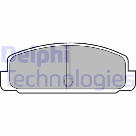 DELPHI LP401 Pastillas de freno Trasero para