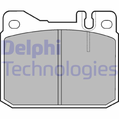 DELPHI LP427 Klocki hamulcowe Przód dla