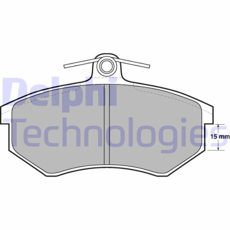 DELPHI LP429 Brake Pads Set Front for