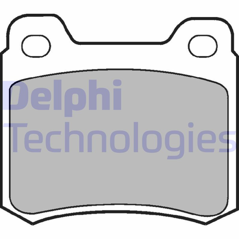 DELPHI LP440 Klocki hamulcowe Tył dla