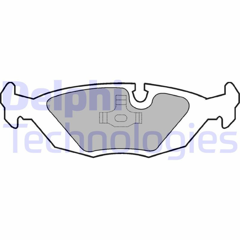 DELPHI LP442 Brake Pads Set Rear for