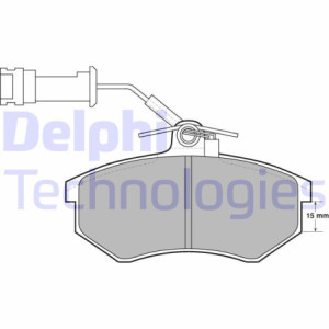 DELPHI LP444 Brake Pads Set Front for