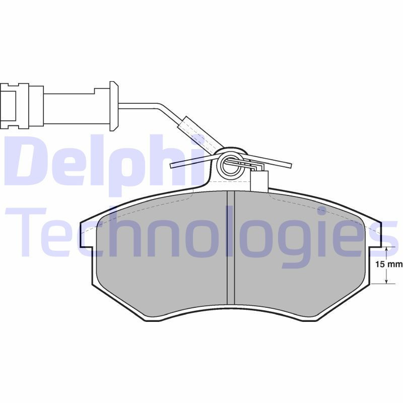 DELPHI LP444 Brzdové platničky Predné pre
