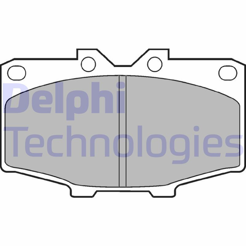 DELPHI LP448 Brzdové platničky Predné pre