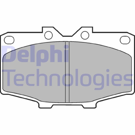 DELPHI LP448 Pastillas de freno Delantero para