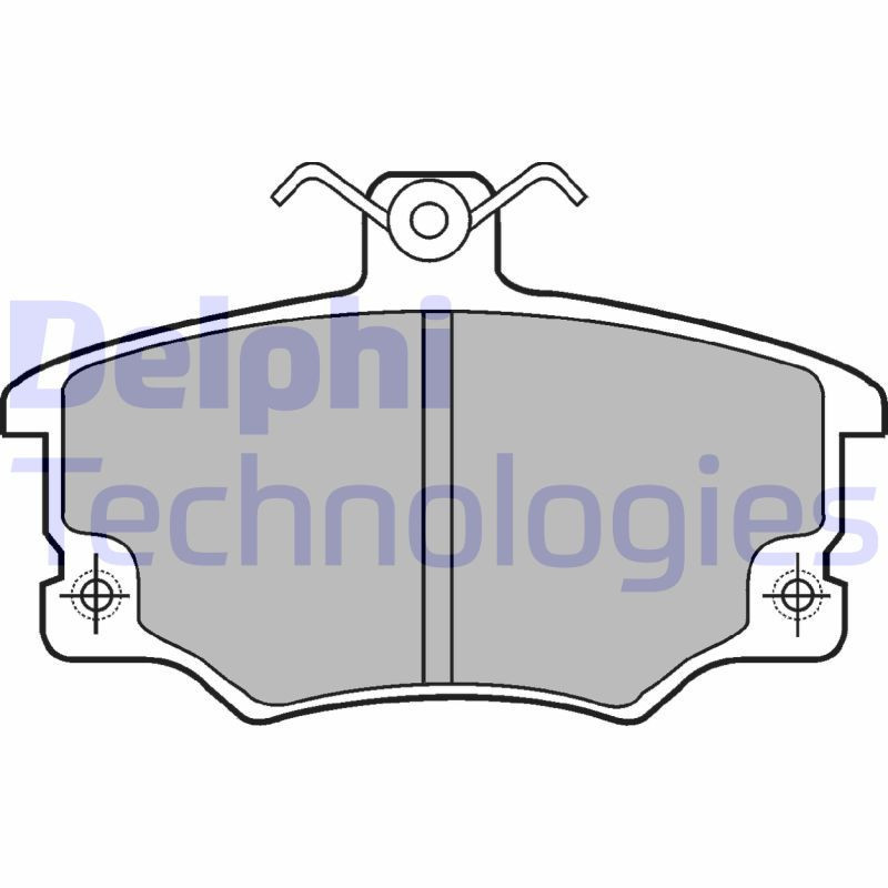 DELPHI LP459 Pastiglie freno Anteriore per