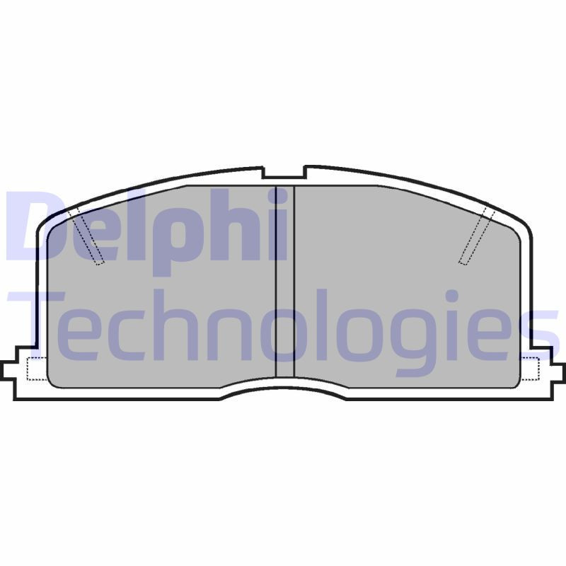 DELPHI LP460 Brzdové platničky Predné pre