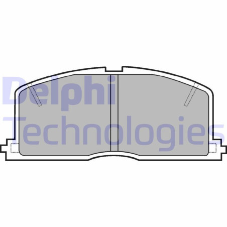 DELPHI LP460 Brzdové platničky Predné pre