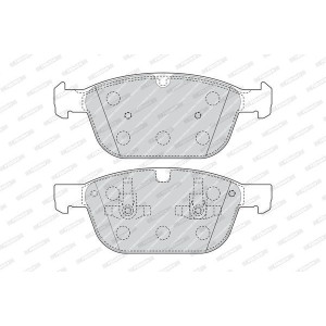 Brzdové platničky Predné pre Volvo XC60 XC90 FERODO FDB4238