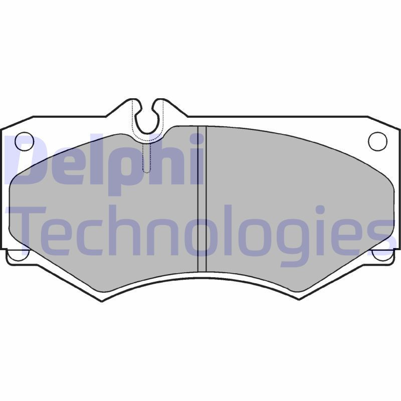 DELPHI LP468 Brzdové platničky Predné pre