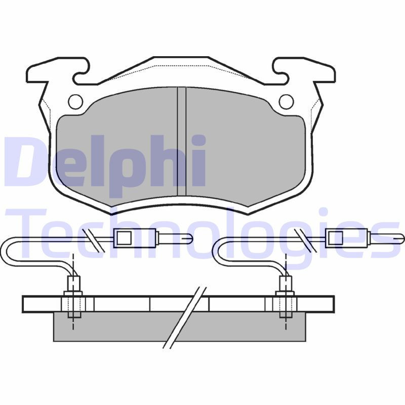 DELPHI LP491 Plaquettes de frein Avant pour