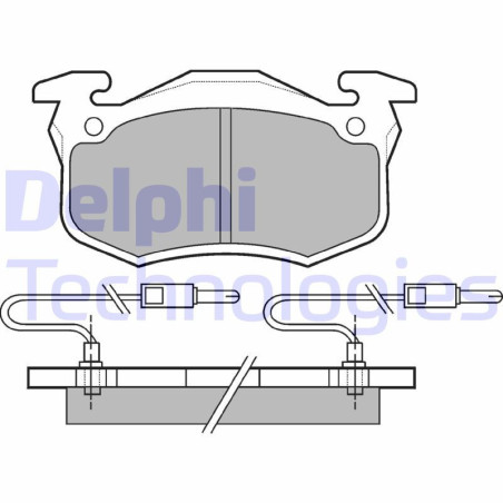 DELPHI LP491 Plaquettes de frein Avant pour