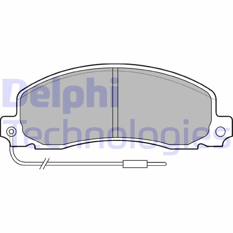 DELPHI LP504 Plaquettes de frein Avant pour