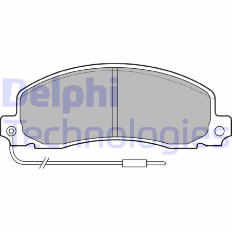 DELPHI LP504 Brzdové platničky Predné pre