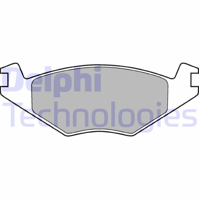 DELPHI LP505 Plaquettes de frein Avant pour