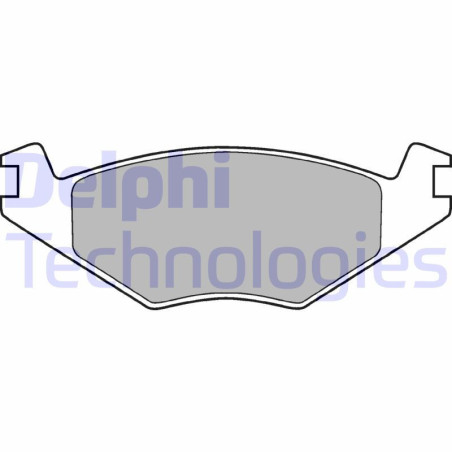 DELPHI LP505 Plaquettes de frein Avant pour