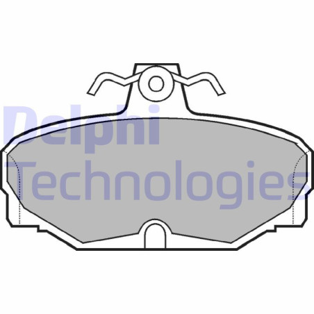 DELPHI LP507 Pastiglie freno Posteriore per