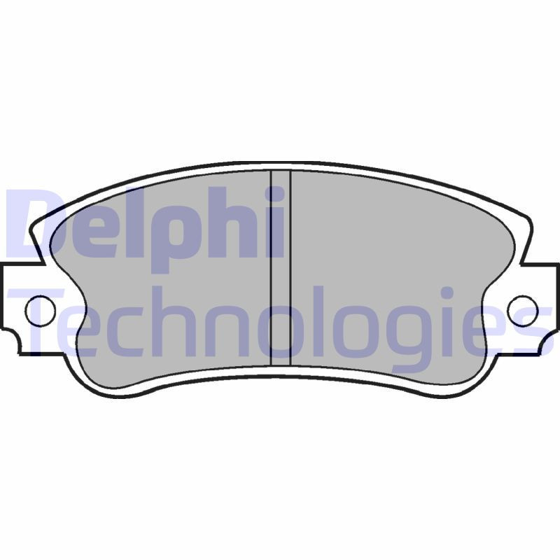 DELPHI LP509 Brzdové platničky Predné pre