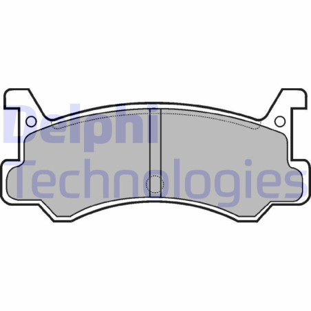 DELPHI LP521 Brzdové platničky Zadné pre